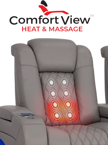 ComfortView Powered Headrest Home Theater Seating