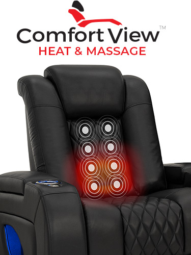 ComfortView Powered Headrest Home Theater Seating