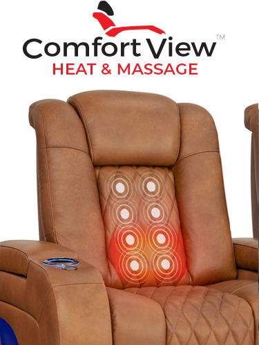 ComfortView Powered Headrest Home Theater Seating